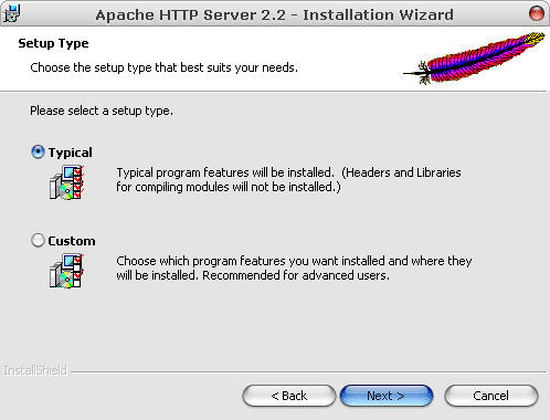 Typ instalacji Apache